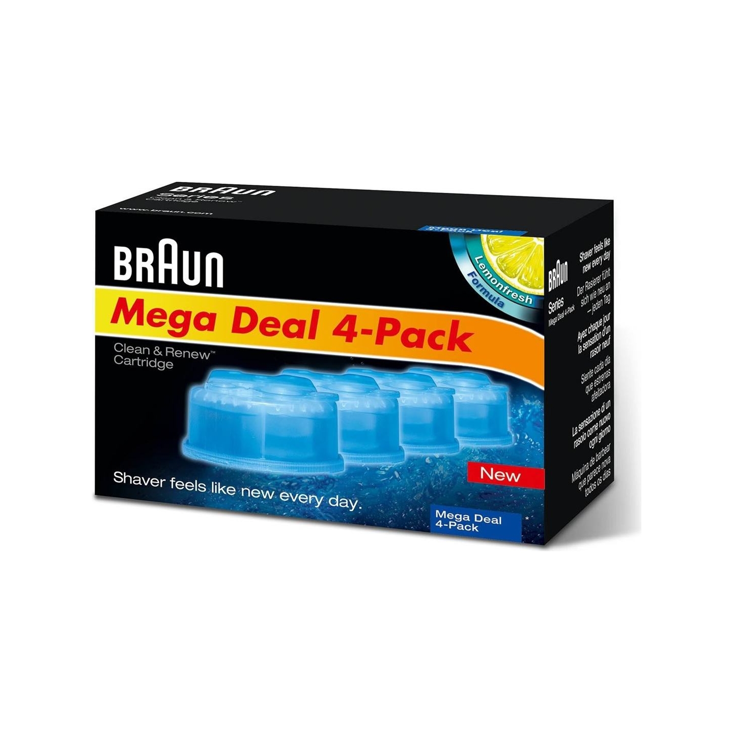 Braun | Refills 4 Pack | Clean and Renew CCR4 3+1