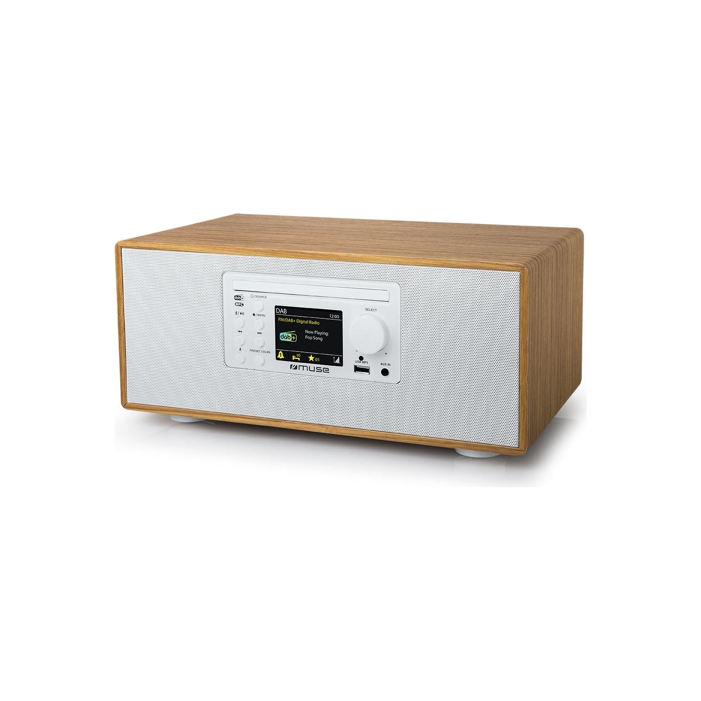 Muse | CD Micro System With Bluetooth, FM/DAB+ Radio and USB port | M-695DBTW | USB port | AUX in | Bluetooth | CD player | FM r
