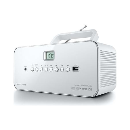 Muse | M-28RDW | Portable radio CD/MP3 Player with USB | White