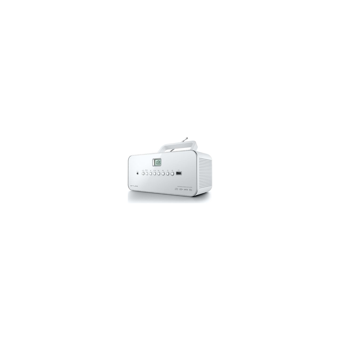 Muse | M-28RDW | Portable radio CD/MP3 Player with USB | White