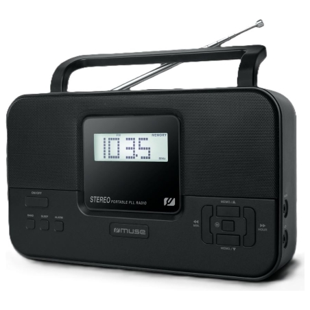 Muse Stereo Portable Radio | M-087 MB PLL | AUX in | FM radio | Headphone out