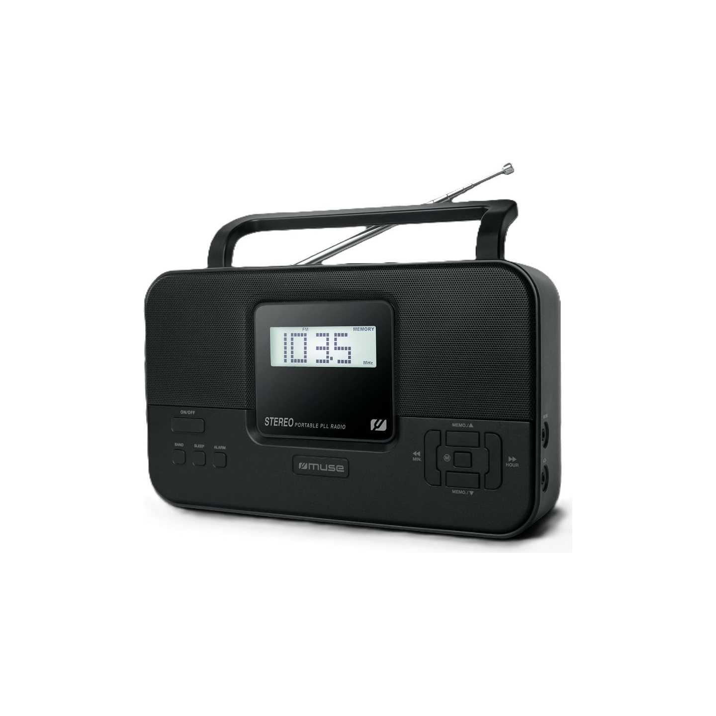Muse Stereo Portable Radio | M-087 MB PLL | AUX in | FM radio | Headphone out