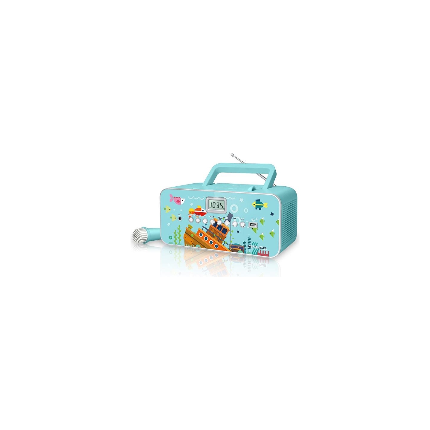 Muse | M-29KB | Portable radio CD/MP3 player with USB | 30 W | Image