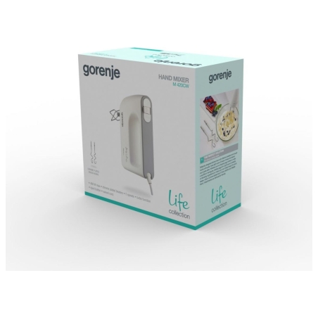 Gorenje | Mixer | M420CW | Hand Mixer | 450 W | Number of speeds 5 | Turbo mode | White