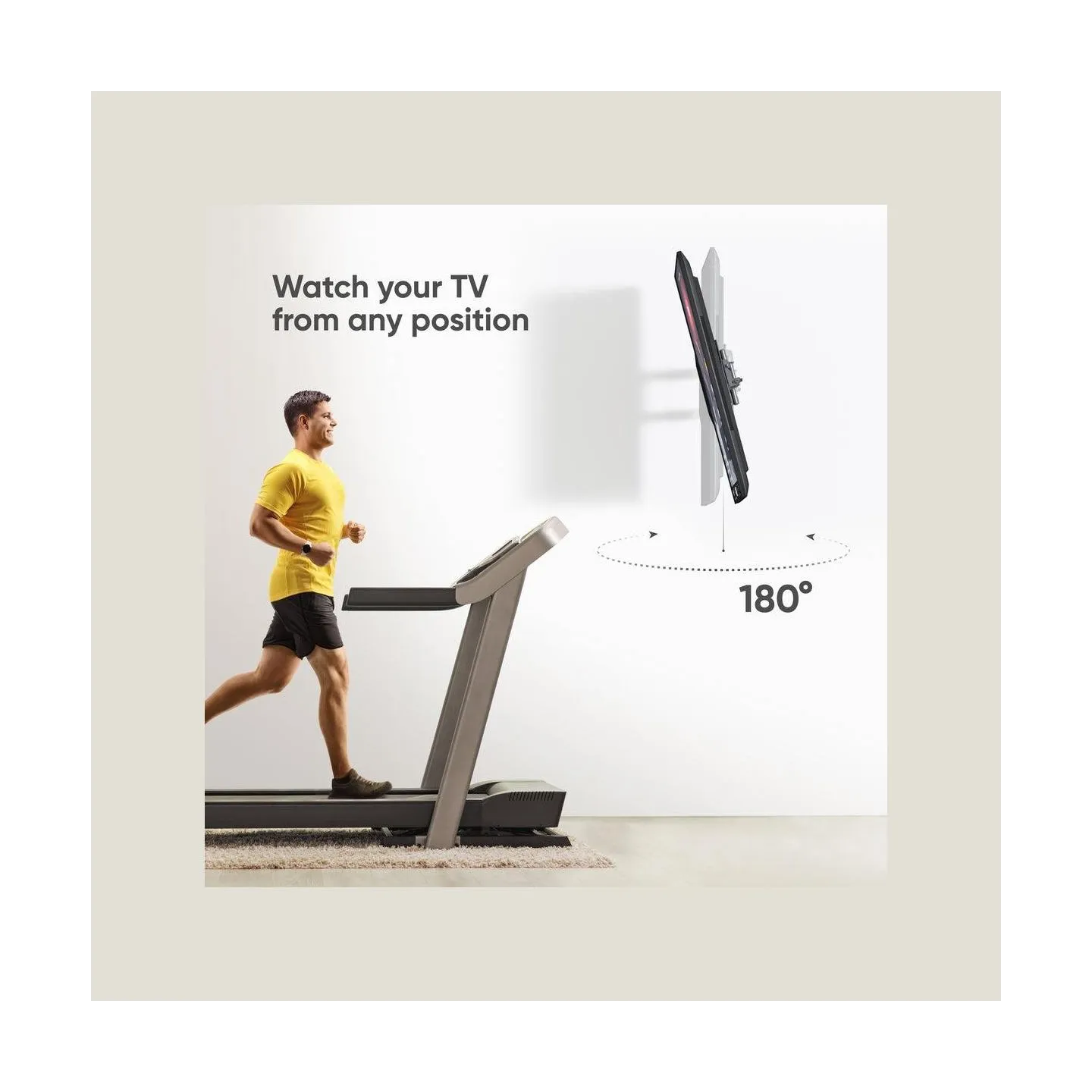Onkron Full Motion TV Wall Mount for 17– 43 Inch LCD LED Flat Screens up to 35 kgs, Black