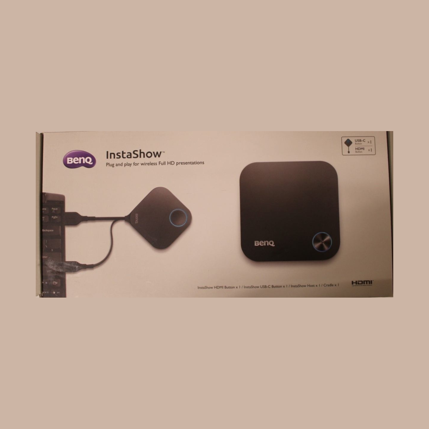 Benq InstaShow Wireless Presentation System | WDC10HC | UNPACKED, SCRATCHED ITEM