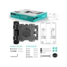 Onkron Full Motion TV Wall Mount for 17– 43 Inch LCD LED Flat Screens up to 35 kgs, Black