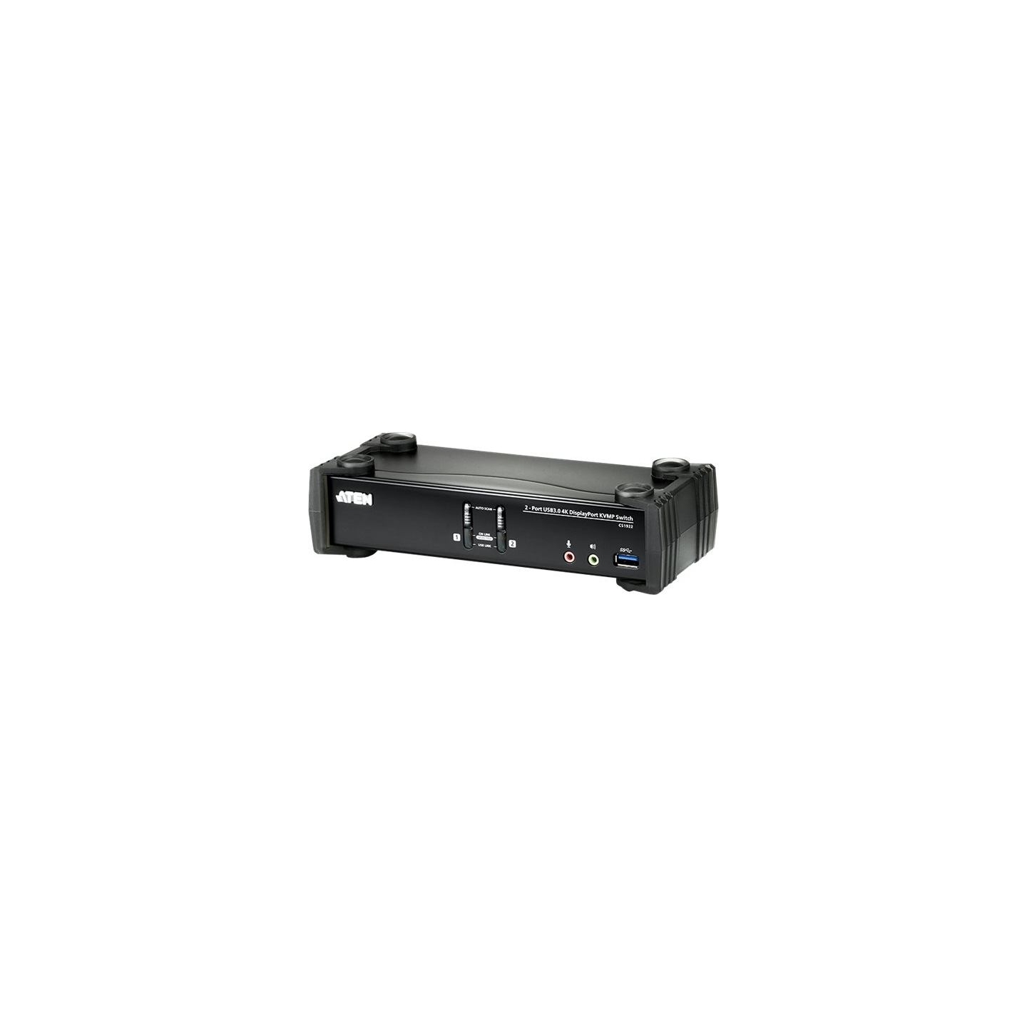 Aten CS1922 2-Port USB 3.0 4K DisplayPort KVMP Switch | Aten | 2-Port USB 3.0 4K DisplayPort KVMP™ Switch (Cables included) | CS