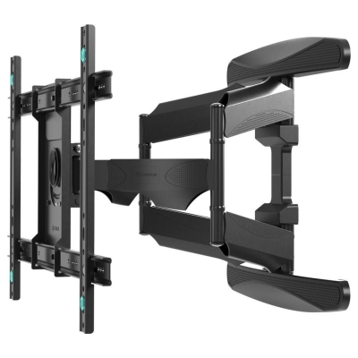 Onkron Full Motion TV Wall Mount for 40 to 75-inch Flat Panel TVs Digital Panels 45,5 kg, Black