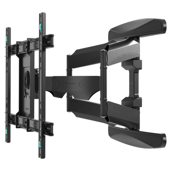 Onkron Full Motion TV Wall Mount for 40 to 75-inch Flat Panel TVs Digital Panels 45,5 kg, Black