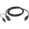 Aten 2L-7D02HDP True 4K 1.8M HDMI to DisplayPort Cable | Aten | True 4K 1.8M HDMI to DisplayPort Cable | 2L-7D02HDP