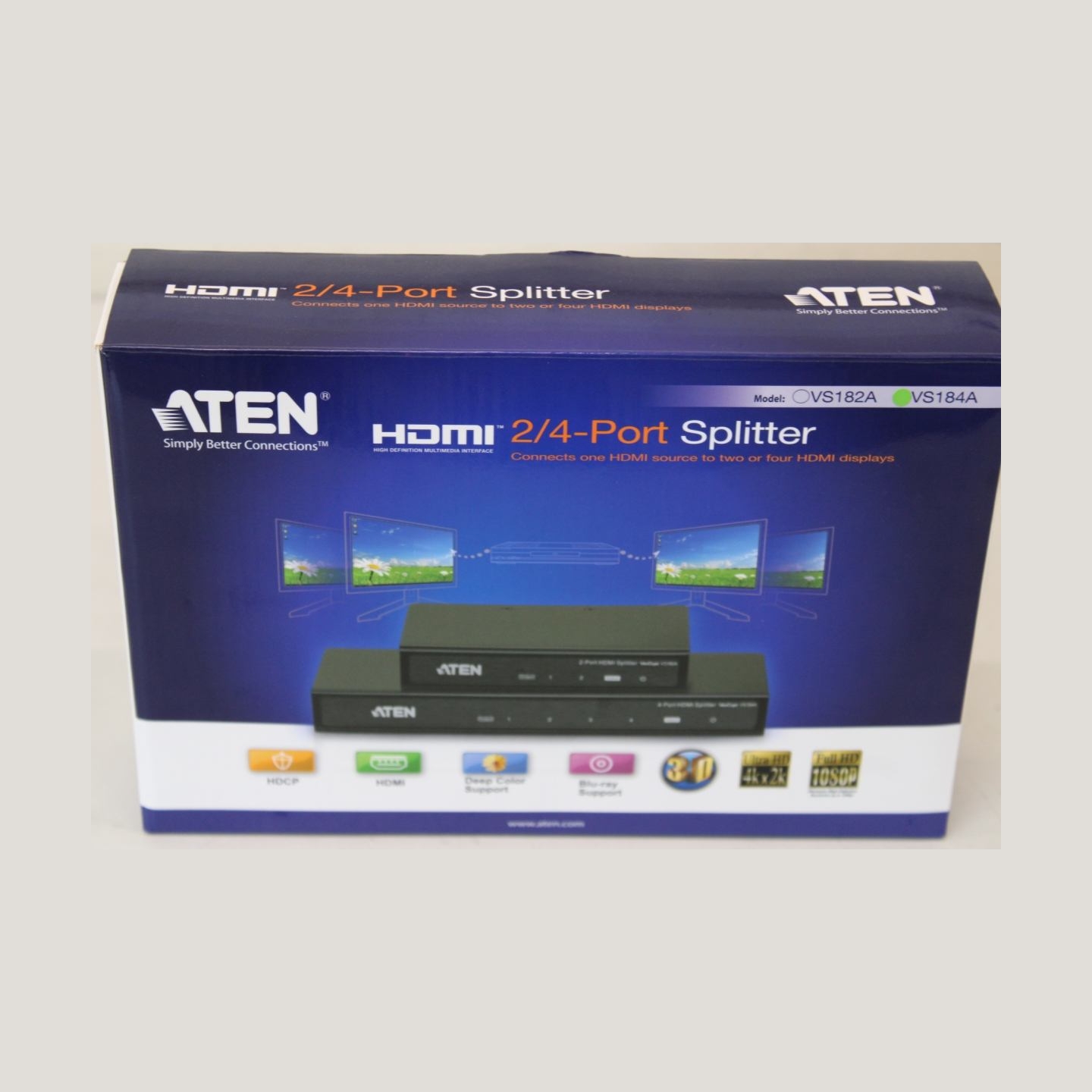Aten VS184A 4-Port 4K HDMI  Splitter |  Aten | 4-Port 4K HDMI Splitter | VS184A | Warranty 24 month(s) | UNPACKED, WITHOUT POWER