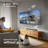 Onkron Full Motion TV Wall Mount for 40 to 75-inch Flat Panel TVs Digital Panels 45,5 kg, Black