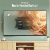 Onkron Full Motion TV Wall Mount for 40 to 75-inch Flat Panel TVs Digital Panels 45,5 kg, Black