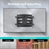Onkron Full Motion TV Wall Mount for 40 to 75-inch Flat Panel TVs Digital Panels 45,5 kg, Black