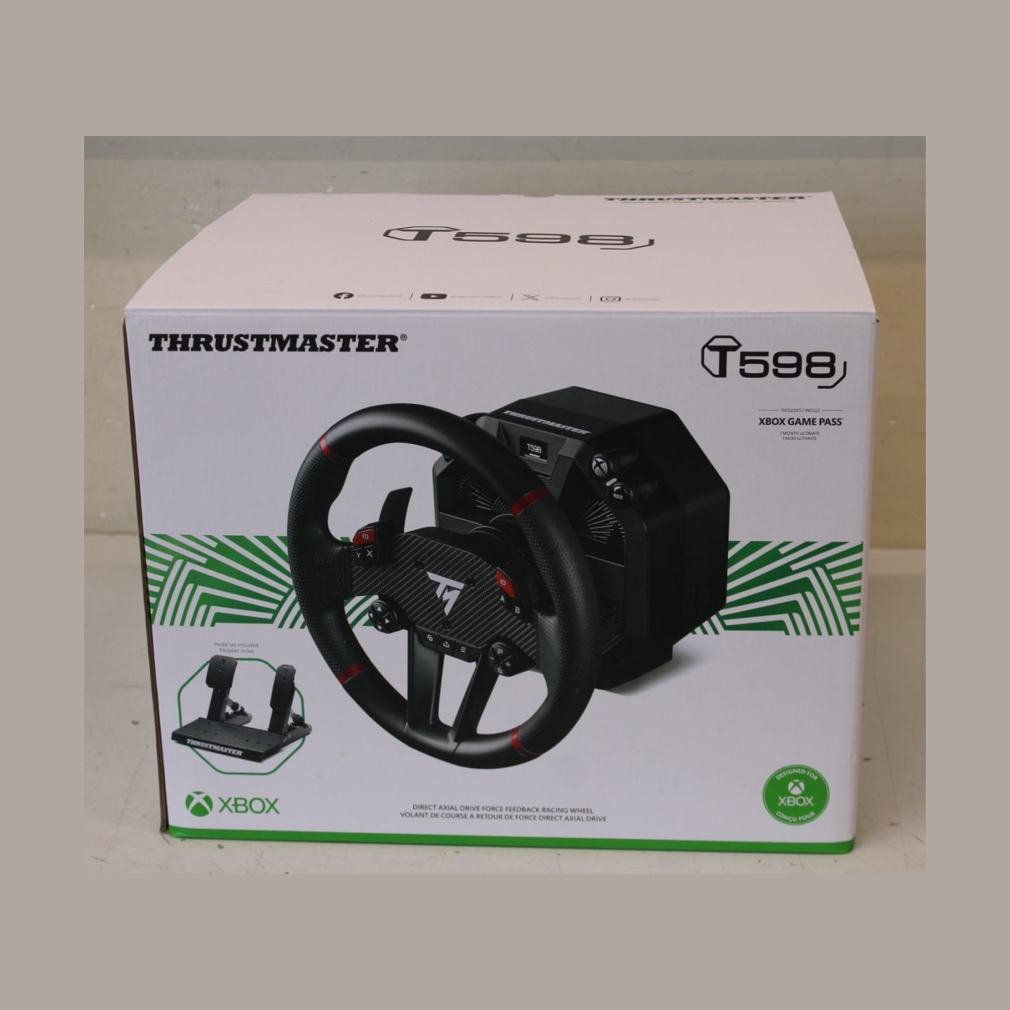 Thrustmaster T-598 X Racing Wheel, for Xbox Series X/S, Black | Thrustmaster Racing Wheel, for Xbox Series X/S, PC | T-598 X | U