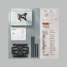 Onkron Full Motion TV Wall Mount for 40 to 75-inch Flat Panel TVs Digital Panels 45,5 kg, Black