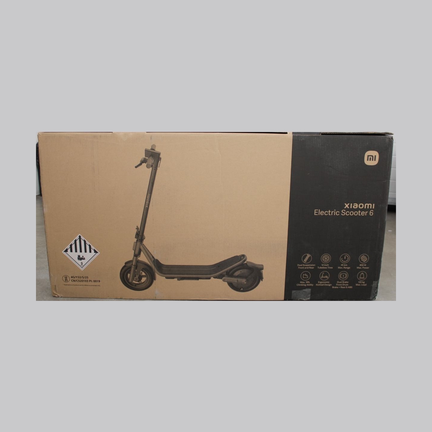 Xiaomi Electric Scooter 6 GL | Xiaomi 24 month(s) | DAMAGED PACKAGING AND PAINT.ITEM IS SCRATCHED, DIRTY