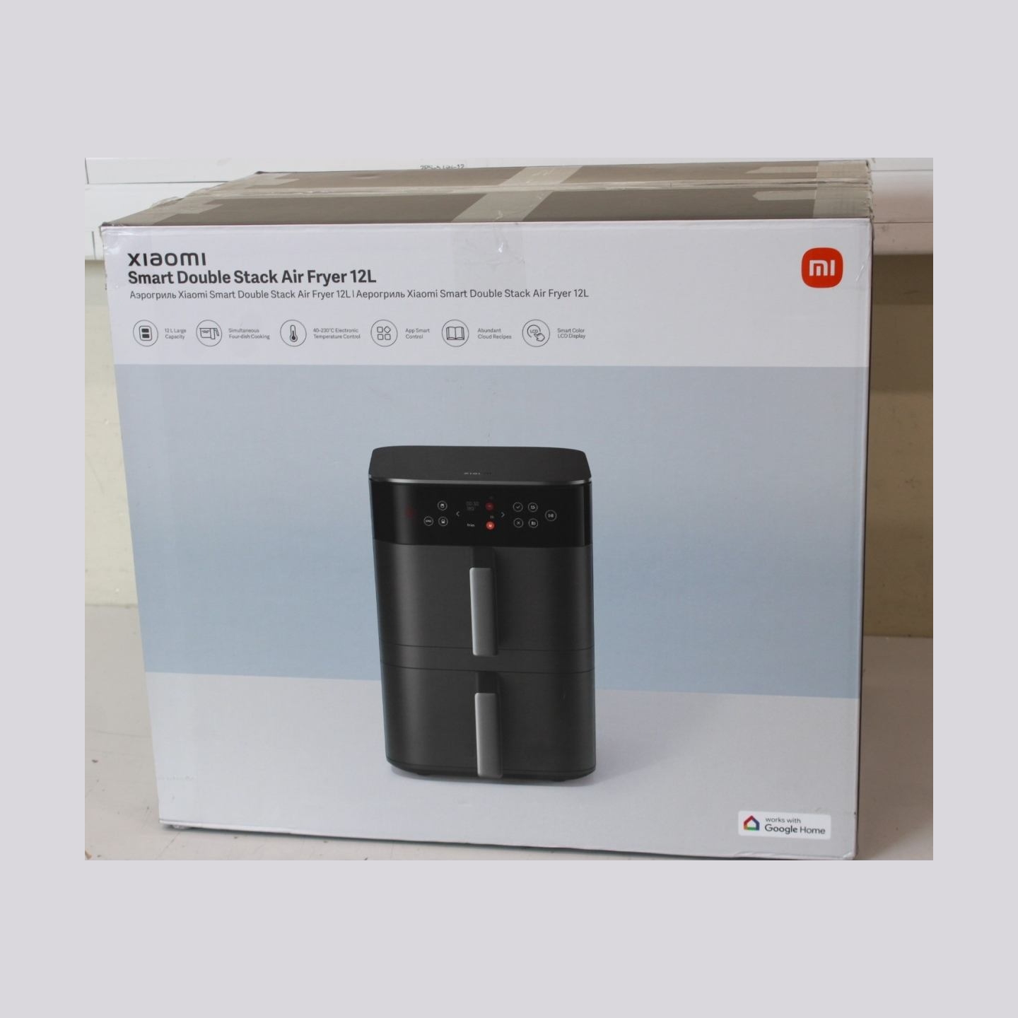 Xiaomi Smart Double Stack Air Fryer 12L | Power 2800 W | Capacity 12 L | Black | UNPACKED, SCRATCHES ON  HANDLE, MISSING INNER P