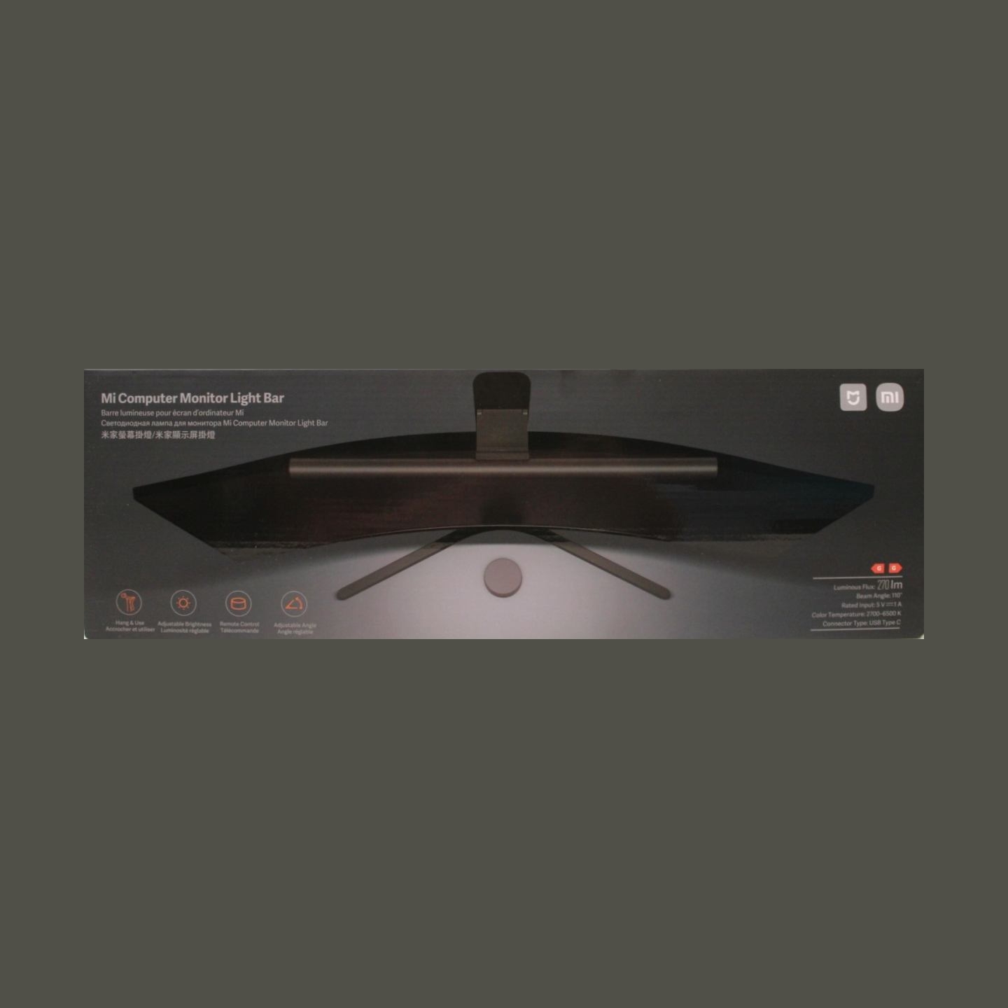 Xiaomi Mi Computer Monitor Light Bar |  | Xiaomi Mi Computer Monitor Light Bar | BHR4838GL | Black | DEMO, SCRATCHED, MISSING BA