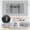 Onkron Tilting TV Wall Mount for 35 to 65-inch Flat Panel TVs Digital Panels 60 kg TM5 Black
