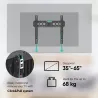 Onkron Tilting TV Wall Mount for 35 to 65-inch Flat Panel TVs Digital Panels 60 kg TM5 Black