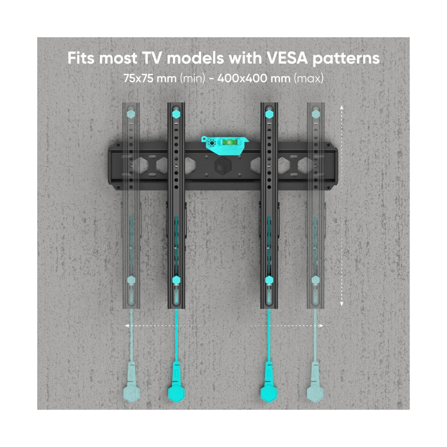 Onkron Tilting TV Wall Mount for 35 to 65-inch Flat Panel TVs Digital Panels 60 kg TM5 Black