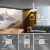 Onkron Projector Mount Ceiling Adjustable Bracket up to 22 lbs Projectors, White