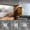 Onkron Projector Mount Ceiling Adjustable Bracket up to 22 lbs Projectors, White