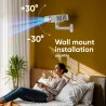 Onkron Projector Mount Ceiling Adjustable Bracket up to 22 lbs Projectors, White