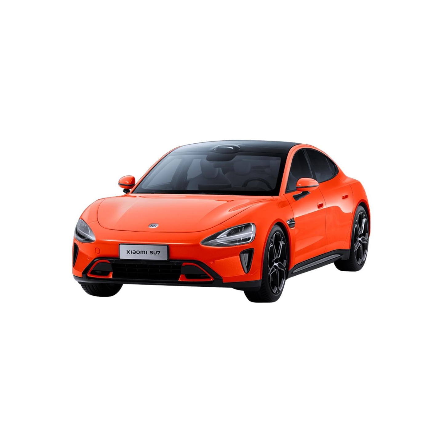 Xiaomi SU7 1:18 Die-cast Model Car | Lava Orange | Zinc alloy, ABS, SAN and PVC