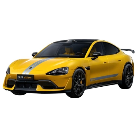 Xiaomi SU7 Ultra 1:18 Die-cast Model Car | Lightning Yellow | Zinc alloy, ABS, SAN, PVC
