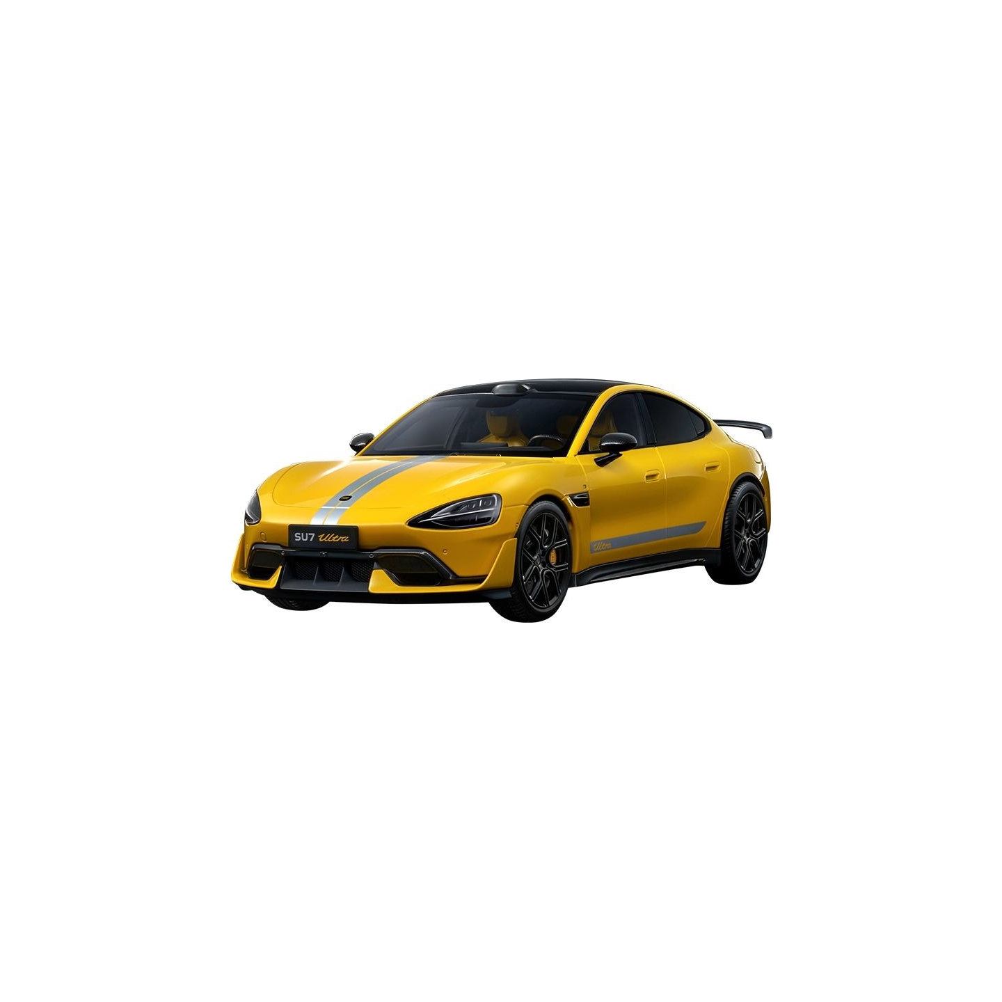 Xiaomi SU7 Ultra 1:18 Die-cast Model Car | Lightning Yellow | Zinc alloy, ABS, SAN, PVC