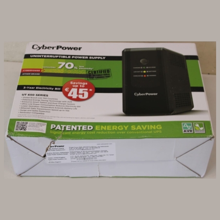 Cyberpower UT650EG Backup UPS Systems |  | CyberPower Backup UPS Systems | UT650EG | 650 VA | 360   W | DAMAGED PACKAGING
