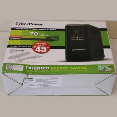 Cyberpower UT650EG Backup UPS Systems | | CyberPower Backup UPS Systems | UT650EG | 650 VA | 360 W | DAMAGED PACKAGING