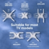 Onkron Monitor desk mount for 37” – 70 Inch LCD LED OLED Screens, White