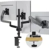 Onkron Triple Monitor Desk Mount Stand for 13-32-Inch LCD LED Screens up to 8 kg, Black