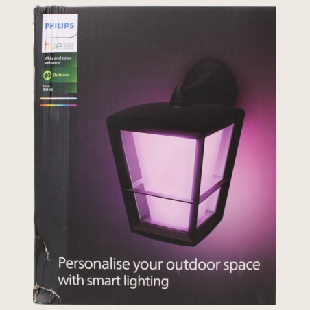 Philips | Philips Hue WCA Econic Outdoor Wall Lantern | 15 W | 2000-6500 Hue White Colour Ambiance | DAMAGED PACKAGING | 24 mont