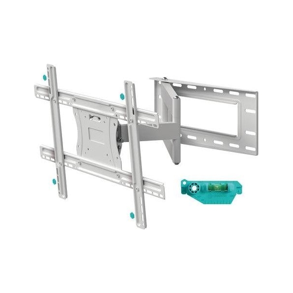 Onkron Full Motion TV Wall Mount for 40 to 75-inch Flat Panel TVs Digital Panels 68,2 kg, White