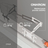 Onkron Full Motion TV Wall Mount for 40 to 75-inch Flat Panel TVs Digital Panels 68,2 kg, White