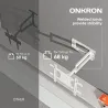 Onkron Full Motion TV Wall Mount for 40 to 75-inch Flat Panel TVs Digital Panels 68,2 kg, White