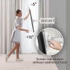 Onkron Full Motion TV Wall Mount for 40 to 75-inch Flat Panel TVs Digital Panels 68,2 kg, White