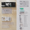 Onkron Full Motion TV Wall Mount for 40 to 75-inch Flat Panel TVs Digital Panels 68,2 kg, White