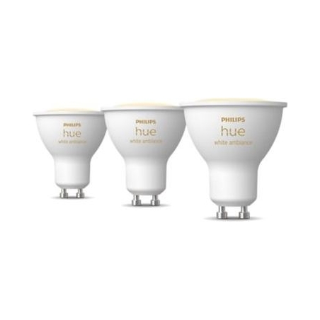 Philips Hue Smart Spotlight, 3pcs pack | GU10 | 4.2 W | Warm to cool white light