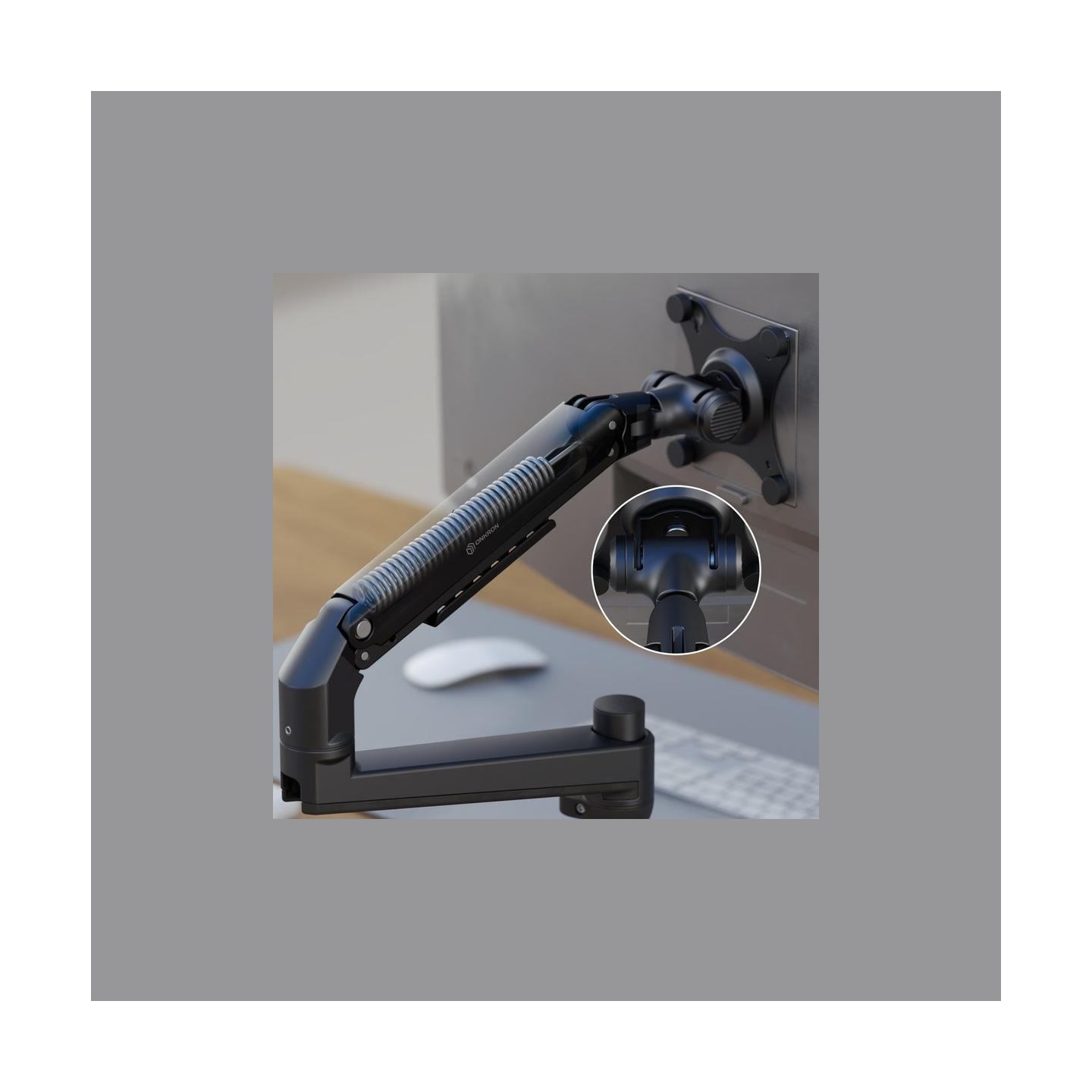 Onkron Desk mount for Monitor 17"- 38", max 11 kg, tilt-swivel, with rotation