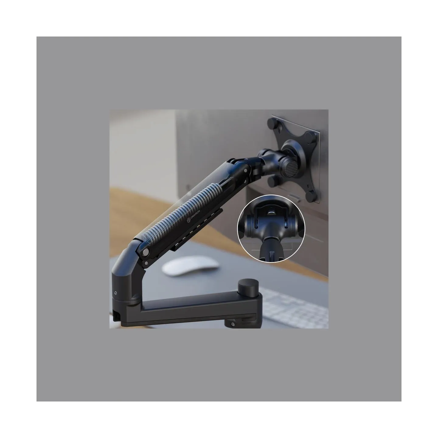 Onkron Desk mount for Monitor 17"- 38", max 11 kg, tilt-swivel, with rotation