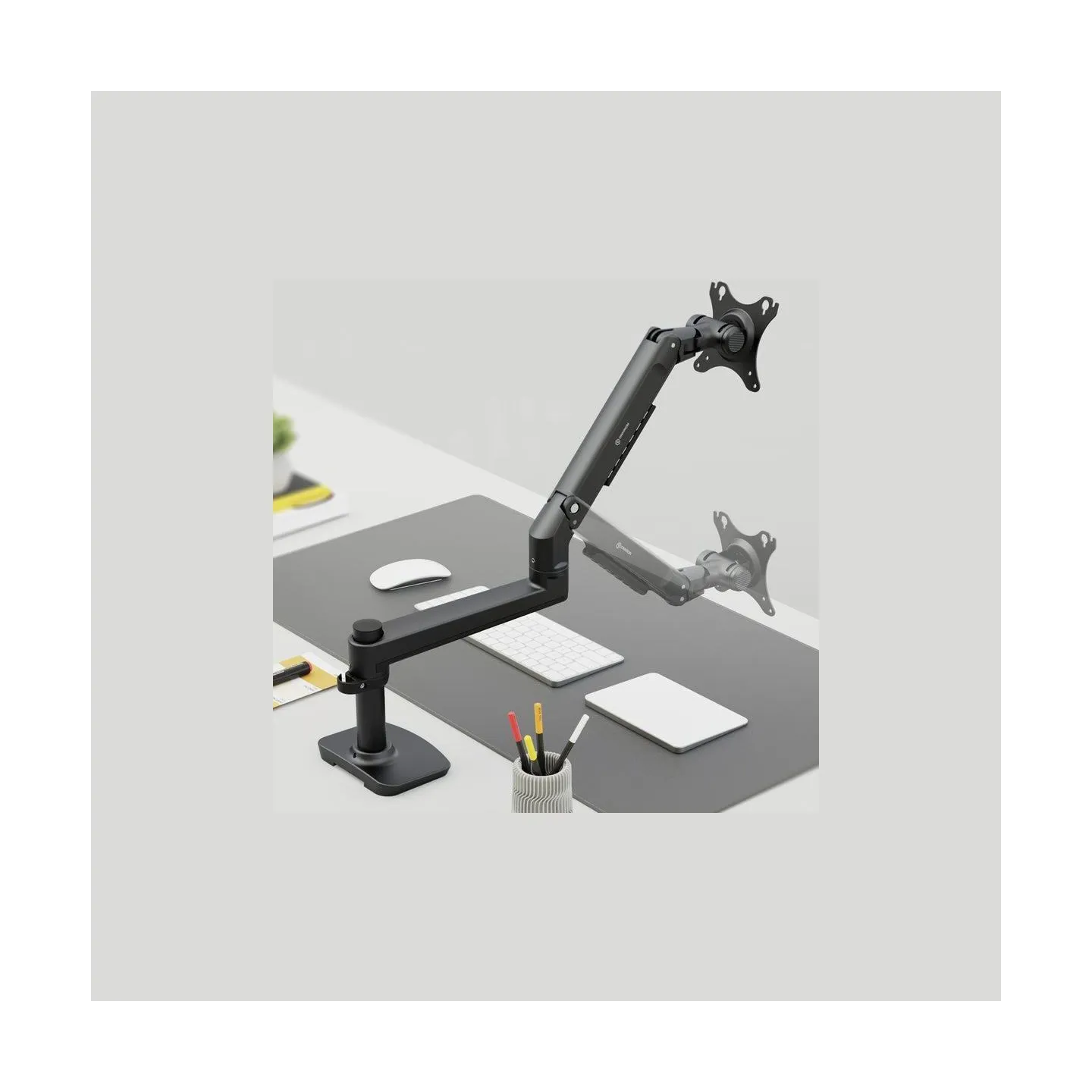 Onkron Desk mount for Monitor 17"- 38", max 11 kg, tilt-swivel, with rotation