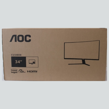 AOC CU34B3E Curved 34" 3440x1440/21:9/300cd/m2/4ms HDMI, DisplayPort, USB, Audio out | Warranty 36 month(s) | DAMAGED PACKAGING