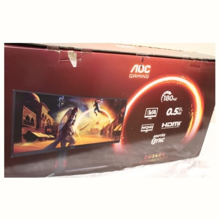 AOC CU34G4 Curved 34" 3440x1440/21:9/1ms HDMI, DisplayPort, USB, Audio out |  AOC | CU34G4 | 34 " | Fast VA | UWQHD | 21:9 | 180