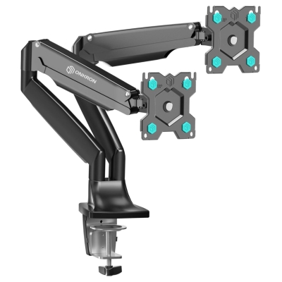 Onkron Dual Monitor Desk Mount Stand for 13 to 32-Inch LCD LED Monitors up to 9 kg, Black
